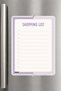 Shopping List - A5 - Magnetic - Pvc - Refrigerator Note Holder & Desktop - Summer Erase - Planner
