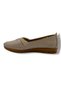 3816-26 Genuine Leather Shiny Garni Detailed Anatomical Women's Shoes 35-41 - 3