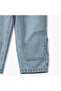 Solid Jeans with Drawstring Closure and Pockets - 4