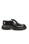 Black Patent Leather Genuine Leather Men's Casual Shoes m