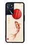 Oppo A16 Minimal Koi Grace Design Glossy Phone Case