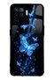 Oppo Reno 5 Lite Blue Galaxy Butterfly Design Glossy Phone Case