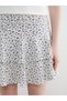 Patterned Ruffled Mini Skort - 3