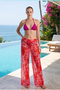 Women's Colorful Patterned Tulle Beach Pants Pareo - 2