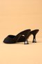 Women's Thin Heeled Satin Evening Dress Slippers Heeled Shoes - 8