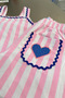 La Ciel Paris Girls' Two-Piece Set Striped Pink - 4