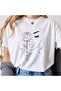 Line Art Printed Unisex Oversize T-Shirt