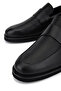 Men's Genuine Leather Black Loafer Shoes - 4