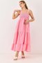 Gipeli Strappy Women's Long Dress Pink - 4