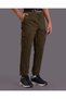Senior Boys Olive Cargo Joggers With Elastic Waist Band