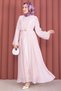 Gold Brooch Self-Bolero Dress Powder - 4