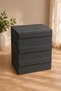 3-Piece Multi-Purpose Storage Box Organizer with Lid, Crate Type Box, Storage Organizer, Base