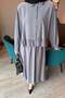 Anthracite Gathered Detailed Skirt Suit - 3