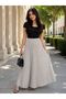 Women's Hijab Leather Look Pleated Skirt - 36/38/40/42/44 - 2