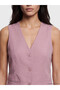 Nevavm V-Neck Linen Blend Women's Classic Vest with a Difference - 3