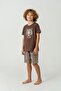 Premium Boy's Tiger 100% Cotton Comfortable Short Sleeve Shorts Father-Son Pajama Set