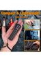 Mini Flashlight, Zoomable LED Flash Light, 3 Modes, 3 AAA Batteries Included, Handheld Small Flashlight for Camping, Emergency, Home - 4