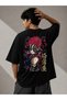 Demon Slayer Akaza Anime Printed Oversize Unisex T-Shirt |   Manga and Anime Themed T-Shirt - 3