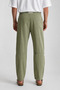 Men's Comfortable Fit Linen Trousers with Embroidery Detail and Elastic Waist E225 - 3