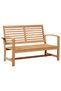 bancă 2 pcs Maro Lemn solid de tec - 5