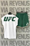 Ufc Printed Zero Sleeve Sports Tshirt and Shorts Sports Training Set