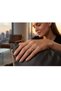 Square Stone Jeweler Model Gold Steel Ring - 3