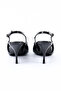 Leather Black Patent Leather Back-Strapped Heeled Women's Shoes - Kb4044 - 4