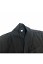 Elegant Black Embroidered Open Front Abaya - 4