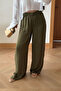 Elastic Waist Draped Wide Fit Trousers - 3