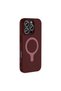iPhone 16 Pro Compatible Case Magsafe Supported Aris Silicone Cover - Plum - T42742 - 3
