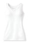 Ribana Laced Wide Strap Women's Athlete Top White 100% Cotton 3-Pack - 3