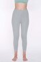 Lycra Women's Plus Size Long Leggings Gray