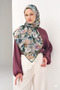 Organic Cotton Viscose Scarf Special Design Tie-Dye Floral Lightweight Stylish