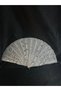 Stone-Embellished Bridal Fan White Fan Wedding Engagement Promise Wedding Dress Accessory Bridal Accessory Lace Fan Photo Shoot Accessory Luxurious Elegant Hand Fan