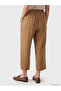 Lcwaikiki classic khaki elastic waist modal blend women's pants - 3