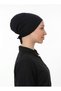 Black Combed Cotton Bonnet with Lycra Ties and Stitched Details (Cotton & Lycra Fabric, Non-Slip, Islamic Clothing, Lightweight, Comfortable, Stylish) - 5