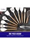Premium 19pcs Kitchen Utensils Set: Professional & Stylish Chef Tools. Ideal Wedding Gift for Home Chefs. BPA-Free, Non-toxic Silicone Kitchenware to Modernize Your Kitchen (White) - 7