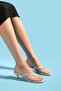 Beige Flip-Flop Heeled Slippers Orthopedic Women's Sandals - 2