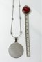 Silver Color Ayetel Kürsi & Nazar Ayeti Written 3 cm (Prayer Plate) Stainless Steel Necklace with Dorika Chain - 4
