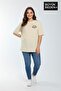 Süperlife Women's Large Size Chef's Selection Printed 3Xl-6Xl Crew Neck T-Shirt Spr25Btsk510-04 - 8