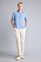 100% Cotton Relax Fit Wide Cut Beige Trousers I1139Ax26Sm - 3