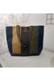 Waxed Canvas Bag Large Size Women's Shoulder Bag with Pockets Colorful - 3