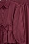 Ruffle Detailed Buttoned Waist Tie Skirt Set – Burgundy - 2