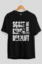 Squat Bench Deadlift Oversize Front Printed Black T-Shirt 100% Cotton Streetwear Premium Comfortable Fit