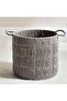 Catherine Round Basket 33x33x30cm- Grey - 4
