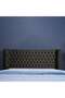 NEPTUNE HEADBOARD CHANEL LIGHT BROWN L-200 : H-125 CM - 3