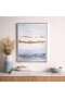 Lustre Hand Painted Canvas Wall Art 50x71cm - Blue