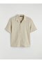 Regular Fit Resort Collar Men's Shirt (S6) - 5