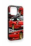 iPhone 15 Pro Max Compatible Red Supra Patterned Silicone Case - 2