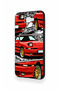 Samsung J7 Prime Compatible Red Supra Patterned Silicone Case - 4